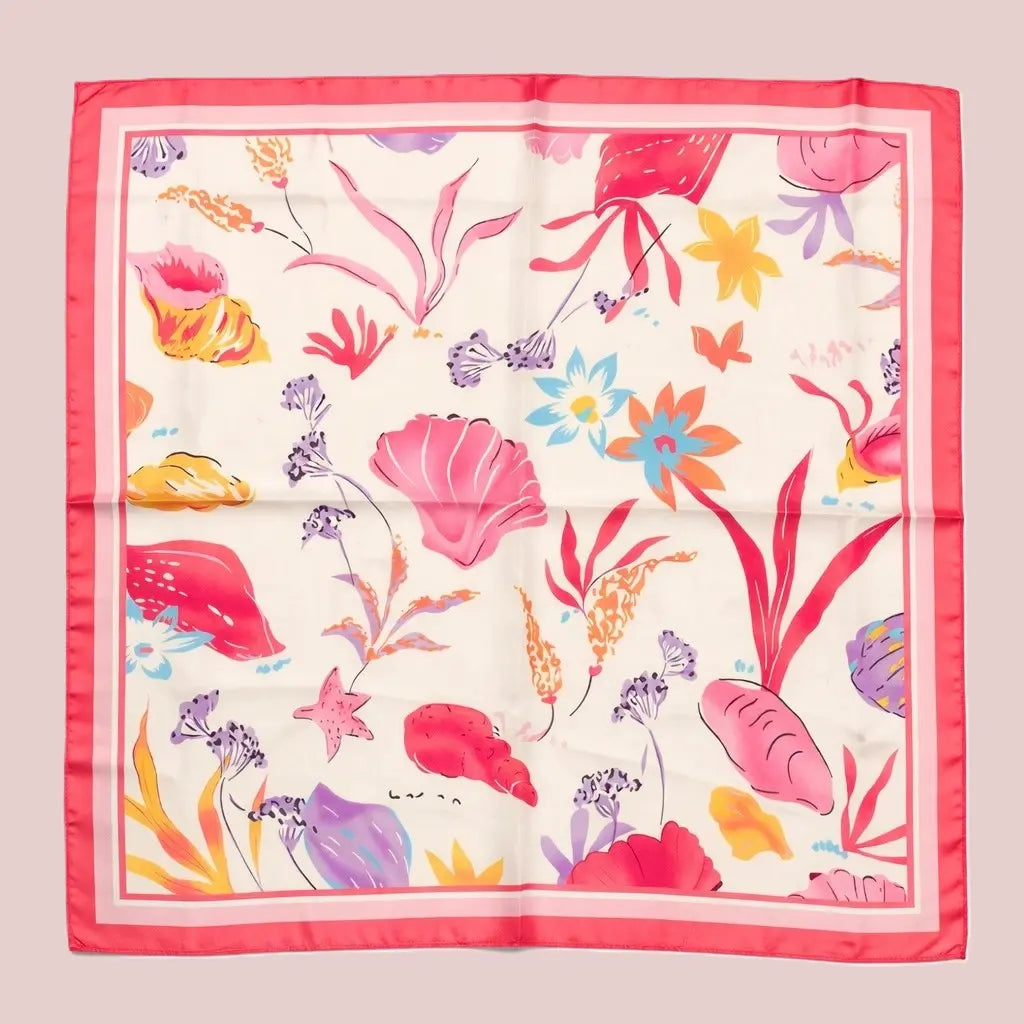 Foulard Coquillage en satin 🐚 Wild Zouzou