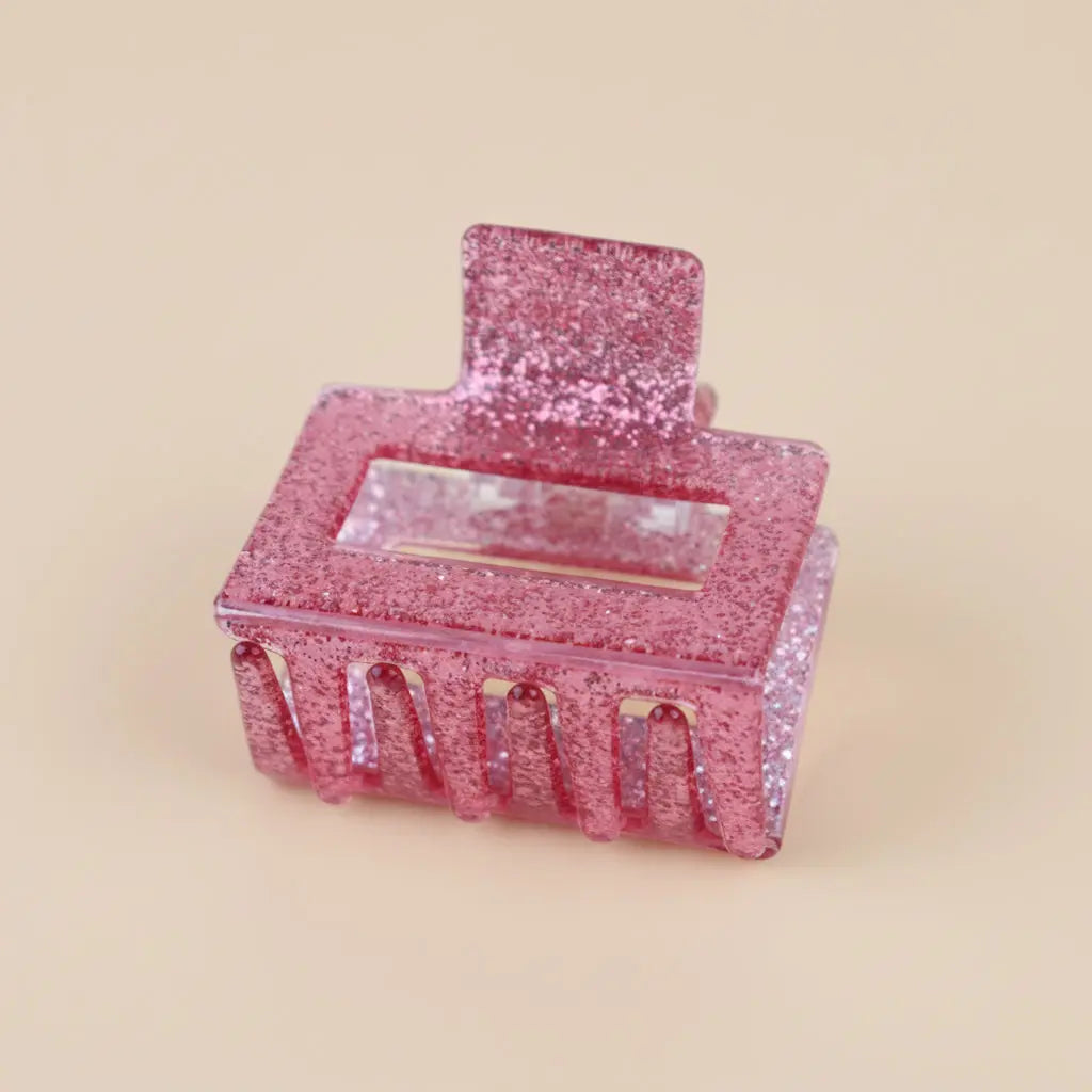 Pince à cheveux rose pailletée 🎀 Wild Zouzou