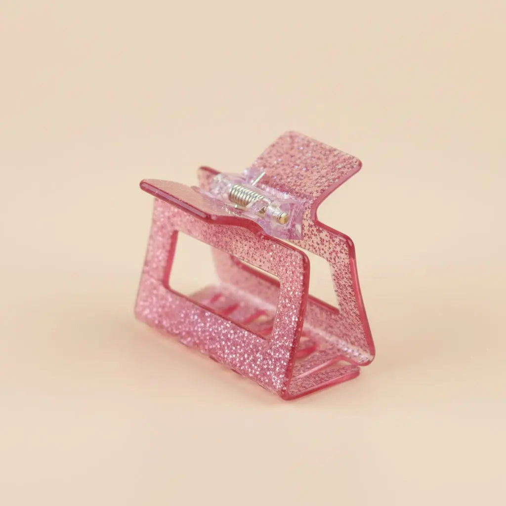 Pince à cheveux rose pailletée 🎀 Wild Zouzou