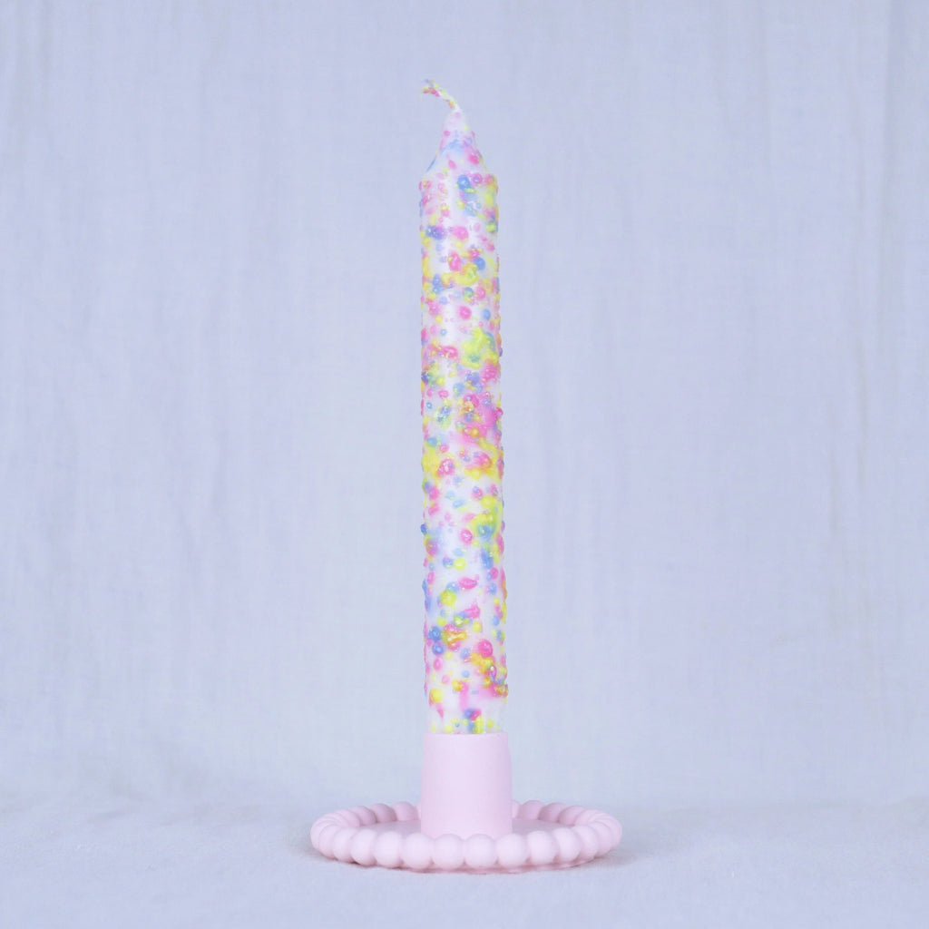 Bougeoir rose à bulles 🕯️ Wild Zouzou