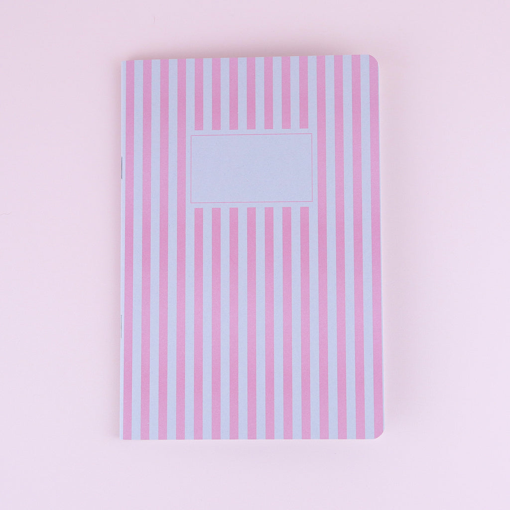 Carnet à rayures roses 🎀 Wild Zouzou