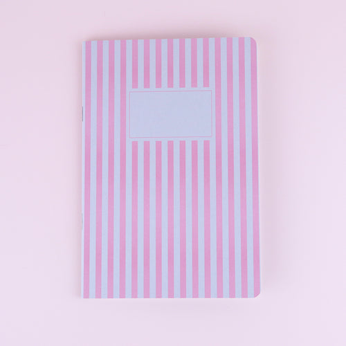 Carnet à rayures roses 🎀 Wild Zouzou