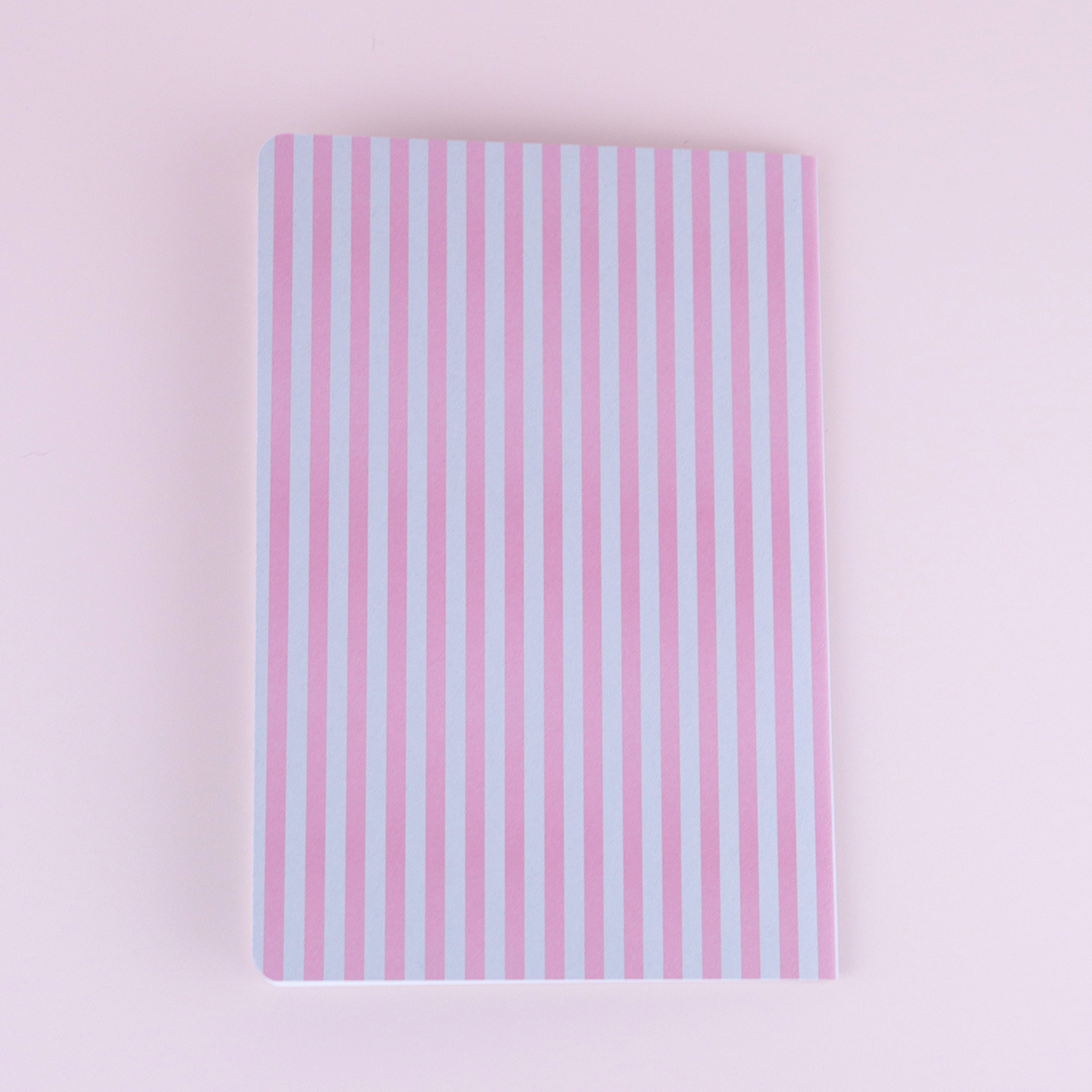 Carnet à rayures roses 🎀 Wild Zouzou