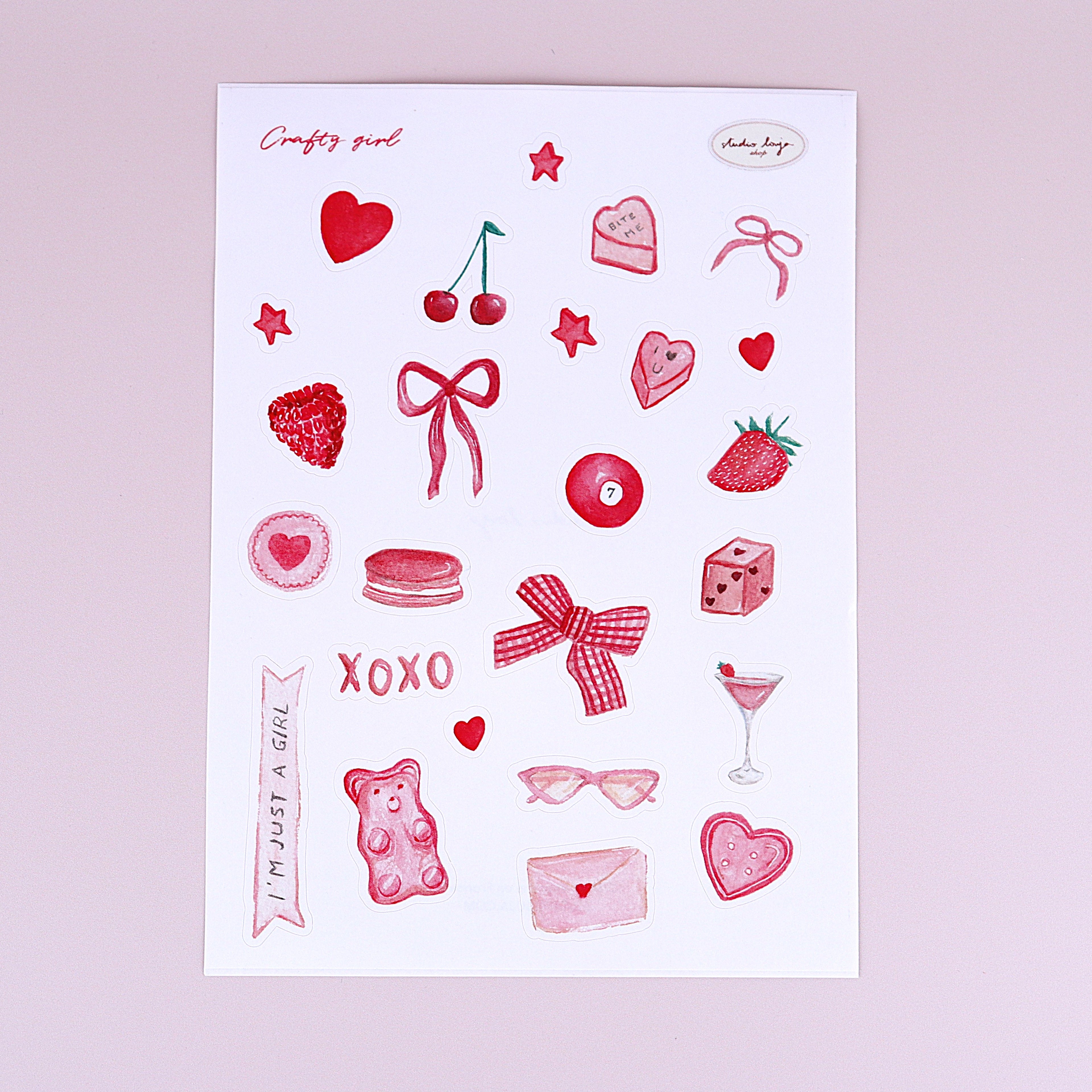 Planche de stickers Crafty girl 🎀 Wild Zouzou