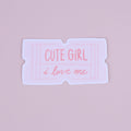 Sticker Cute Girl 🎀 Florence Papeterie