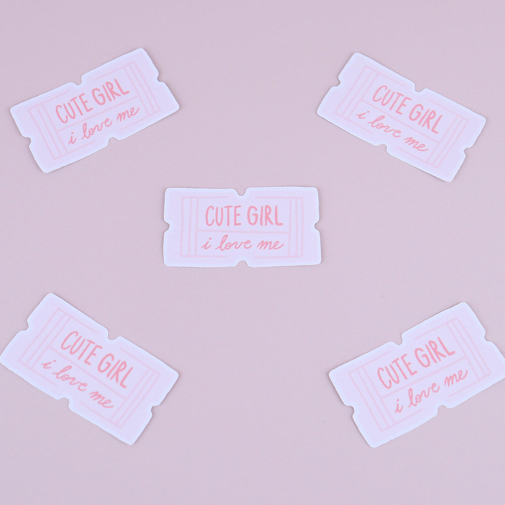 Sticker Cute Girl 🎀 Florence Papeterie