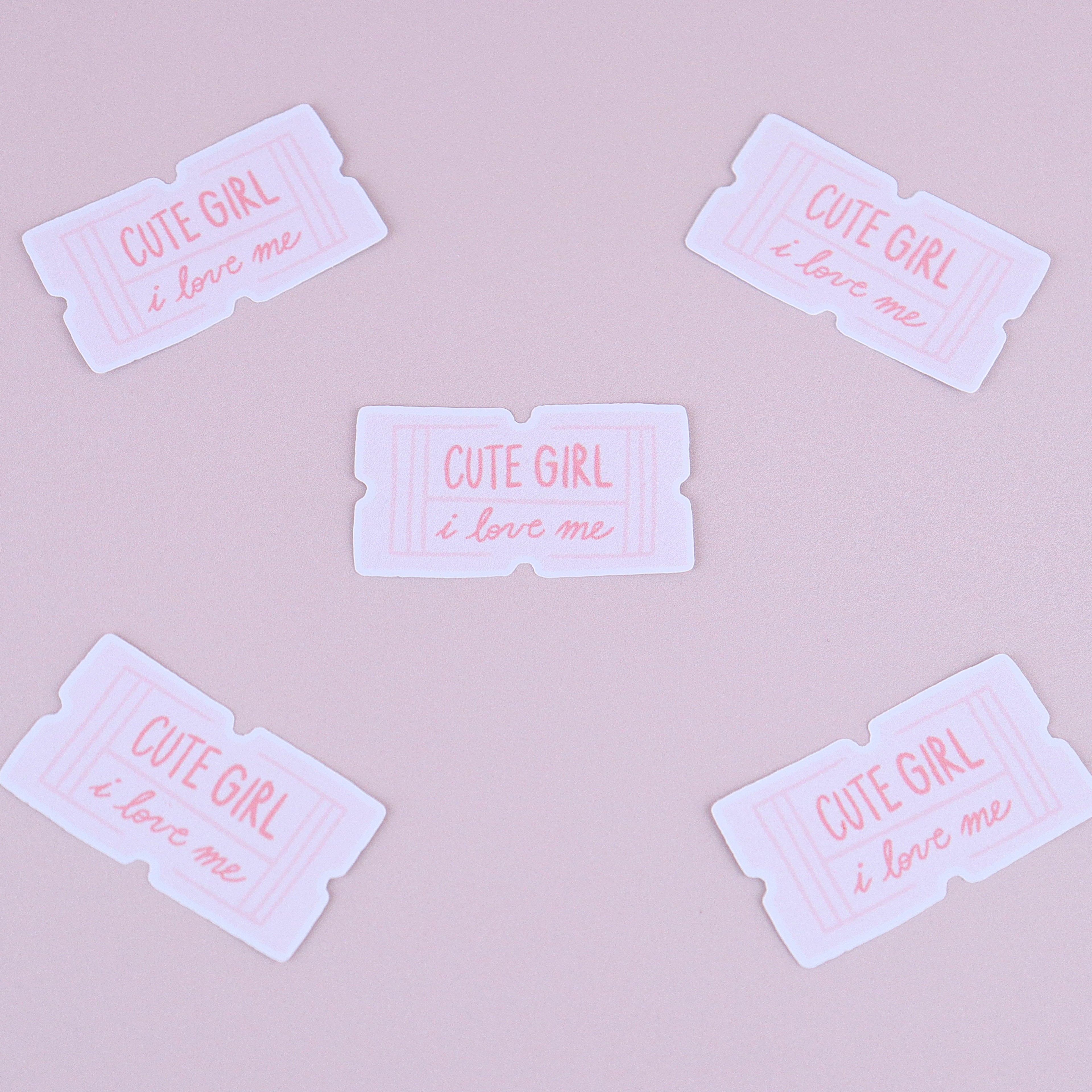 Sticker Cute Girl 🎀 Florence Papeterie