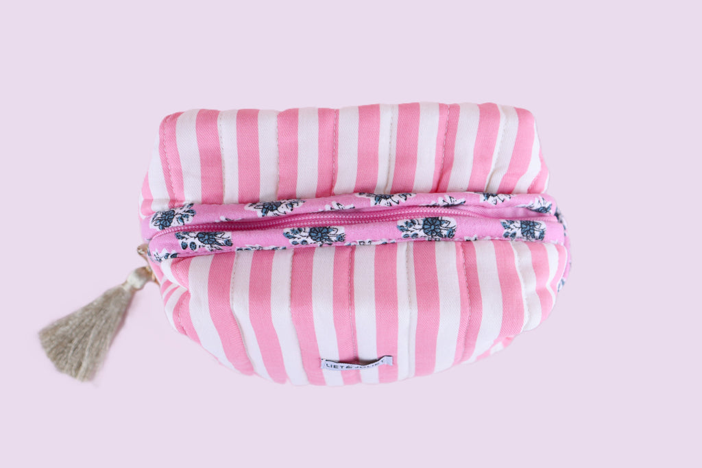 Trousse à maquillage rayée 💄 Wild Zouzou