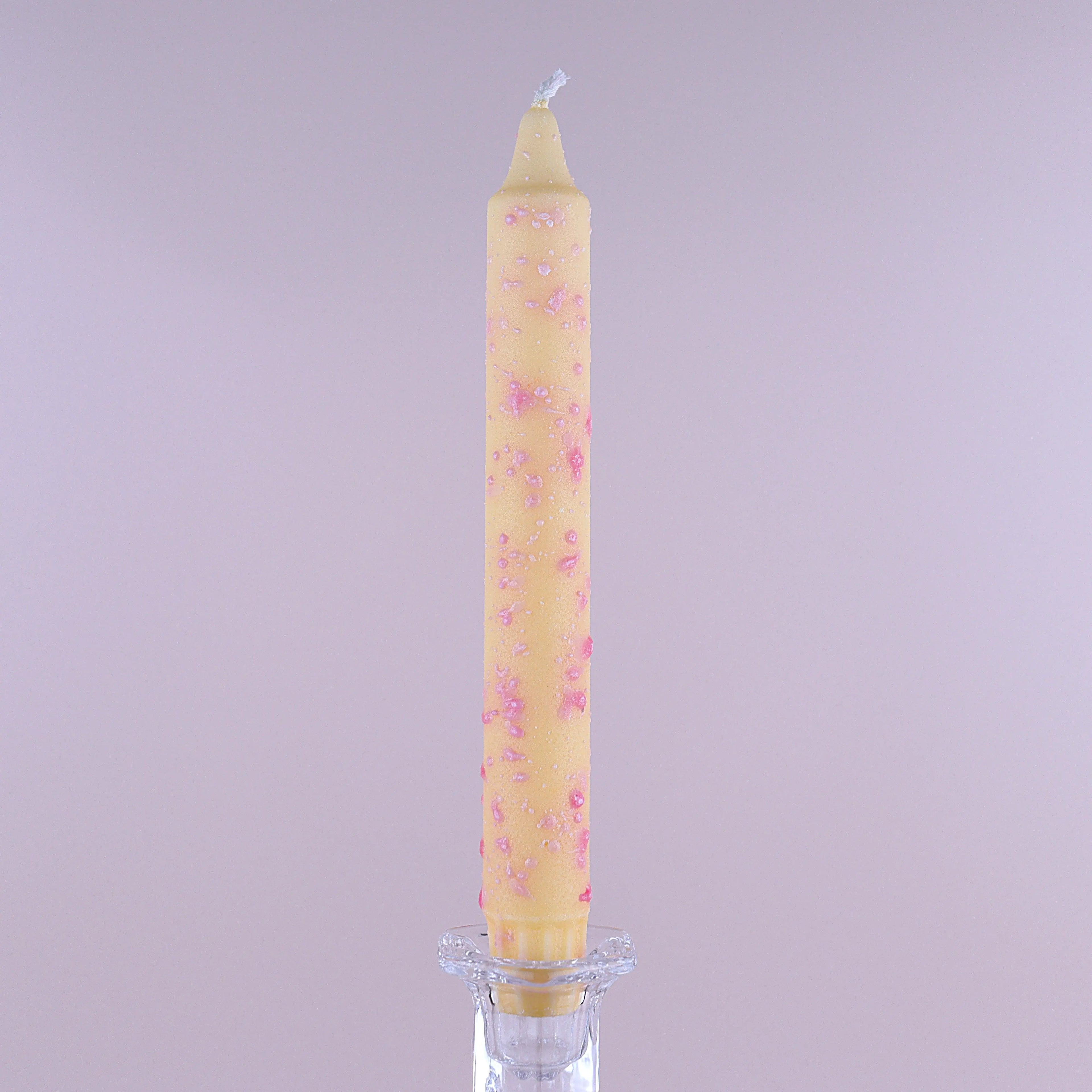 Bougie confettis jaune🕯️ Wild Zouzou