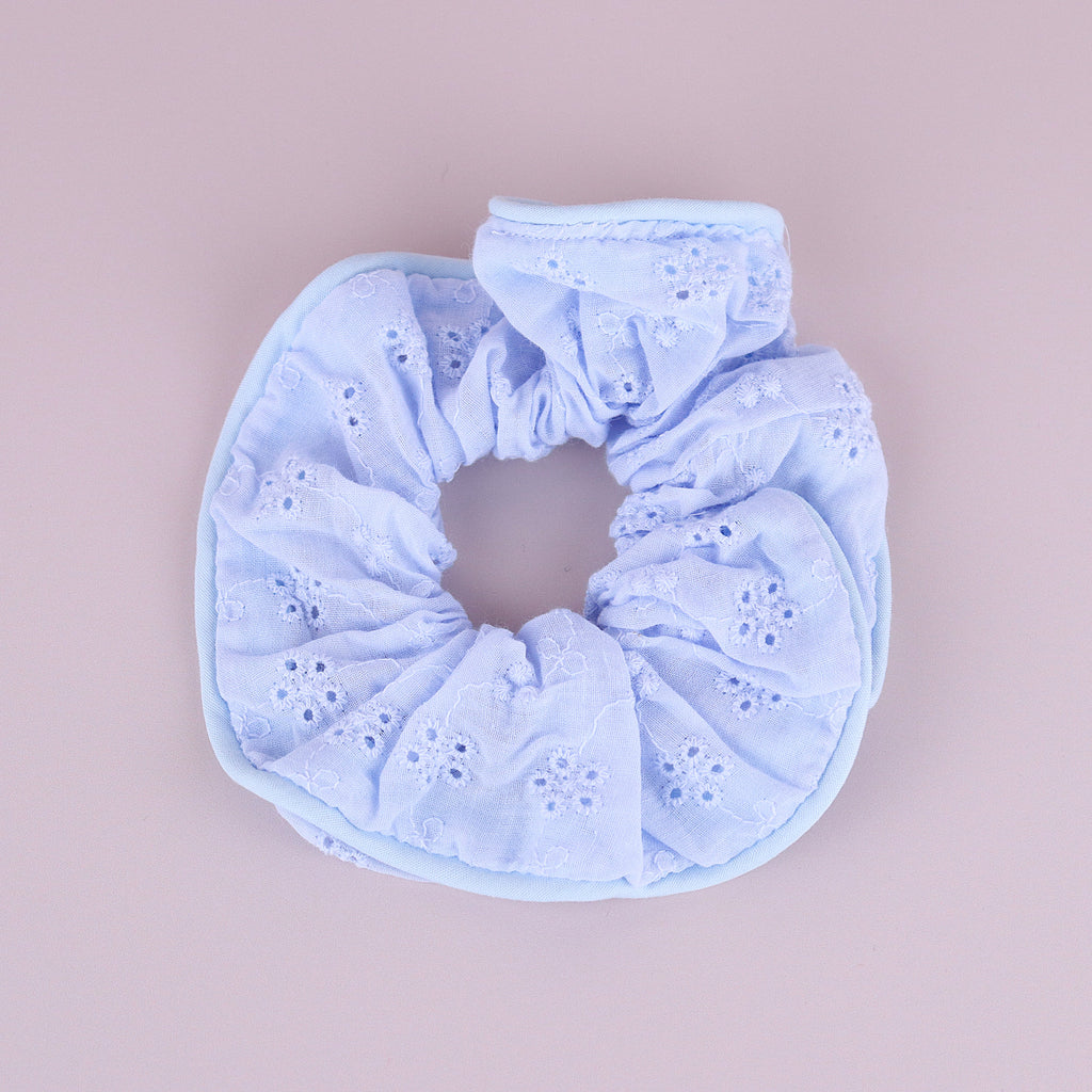 Chouchou brodé bleu 🎀 Wild Zouzou