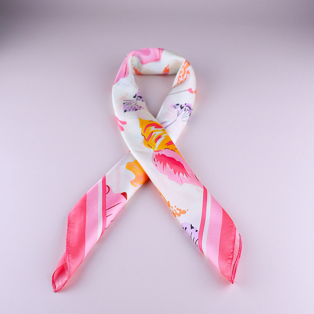 Foulard Coquillage en satin 🐚 Wild Zouzou