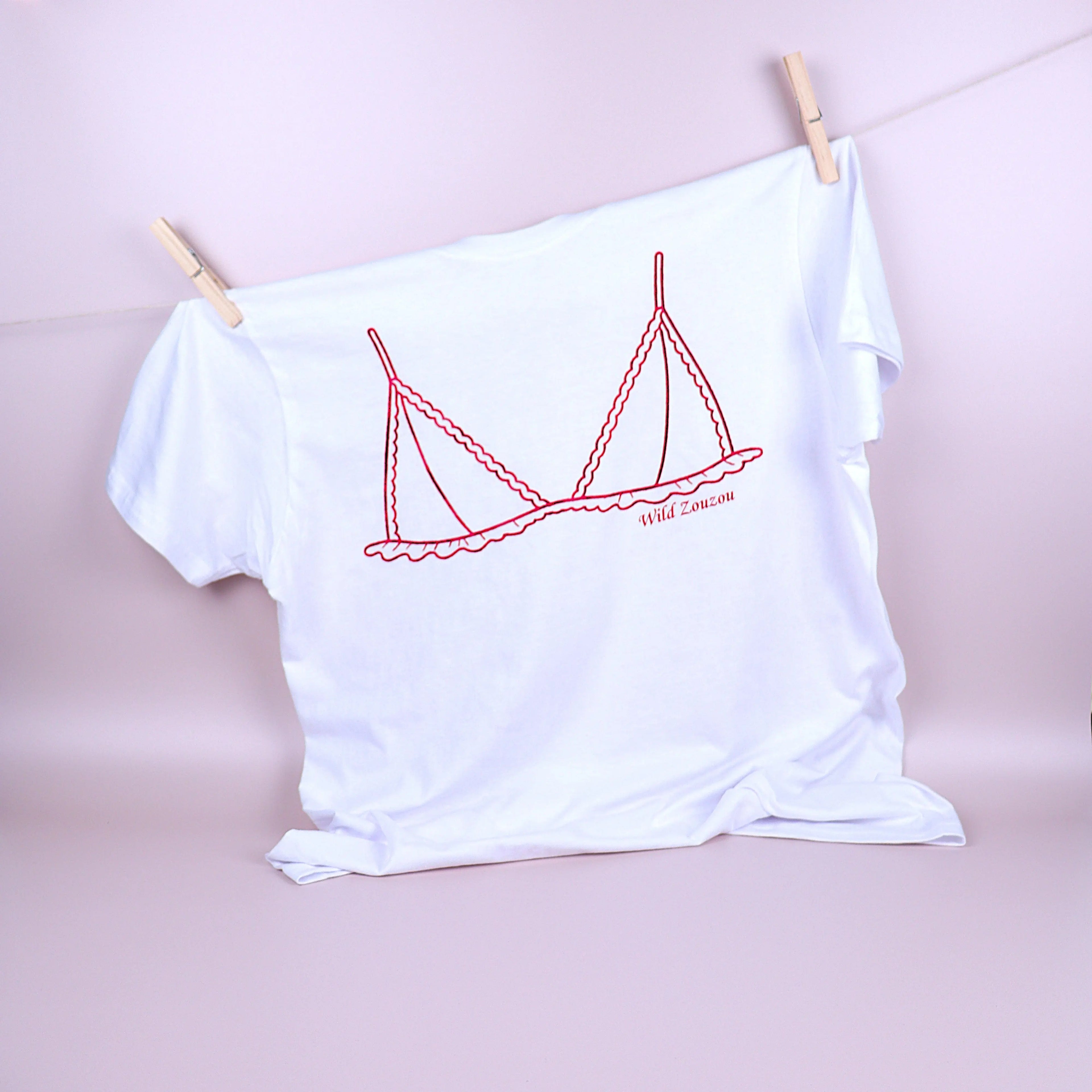 T-shirt girly décontracté 👙 Wild Zouzou