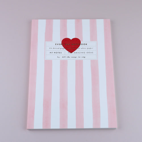 Carnet A5 "Pink stripes" ❤️ Wild Zouzou