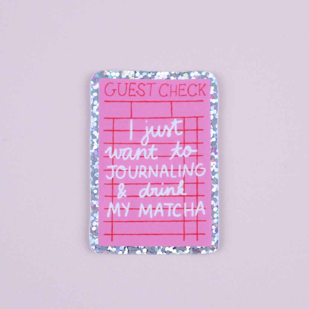 Sticker Journaling & drink Matcha 🍵 Nany Craft Shop
