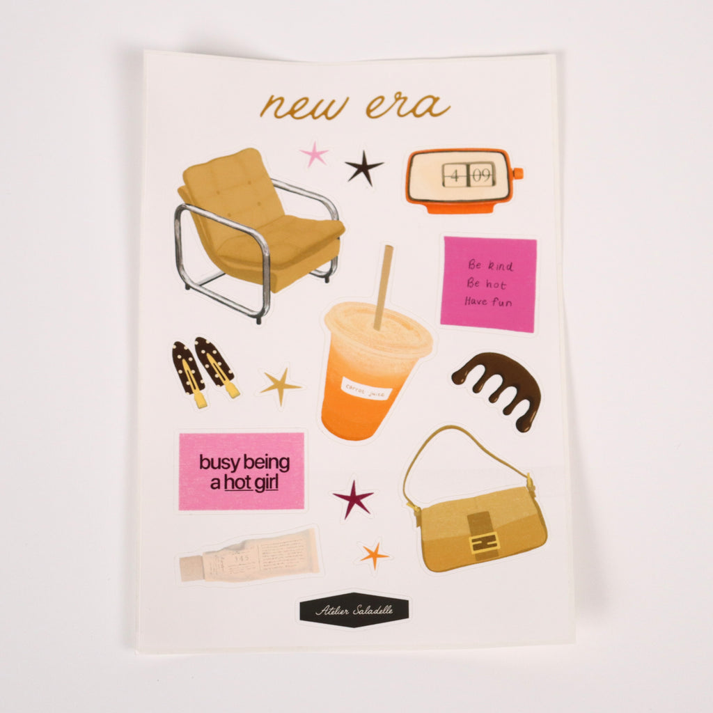 Planche de stickers "New Era" - Atelier Saladelle 💄 Atelier Saladelle