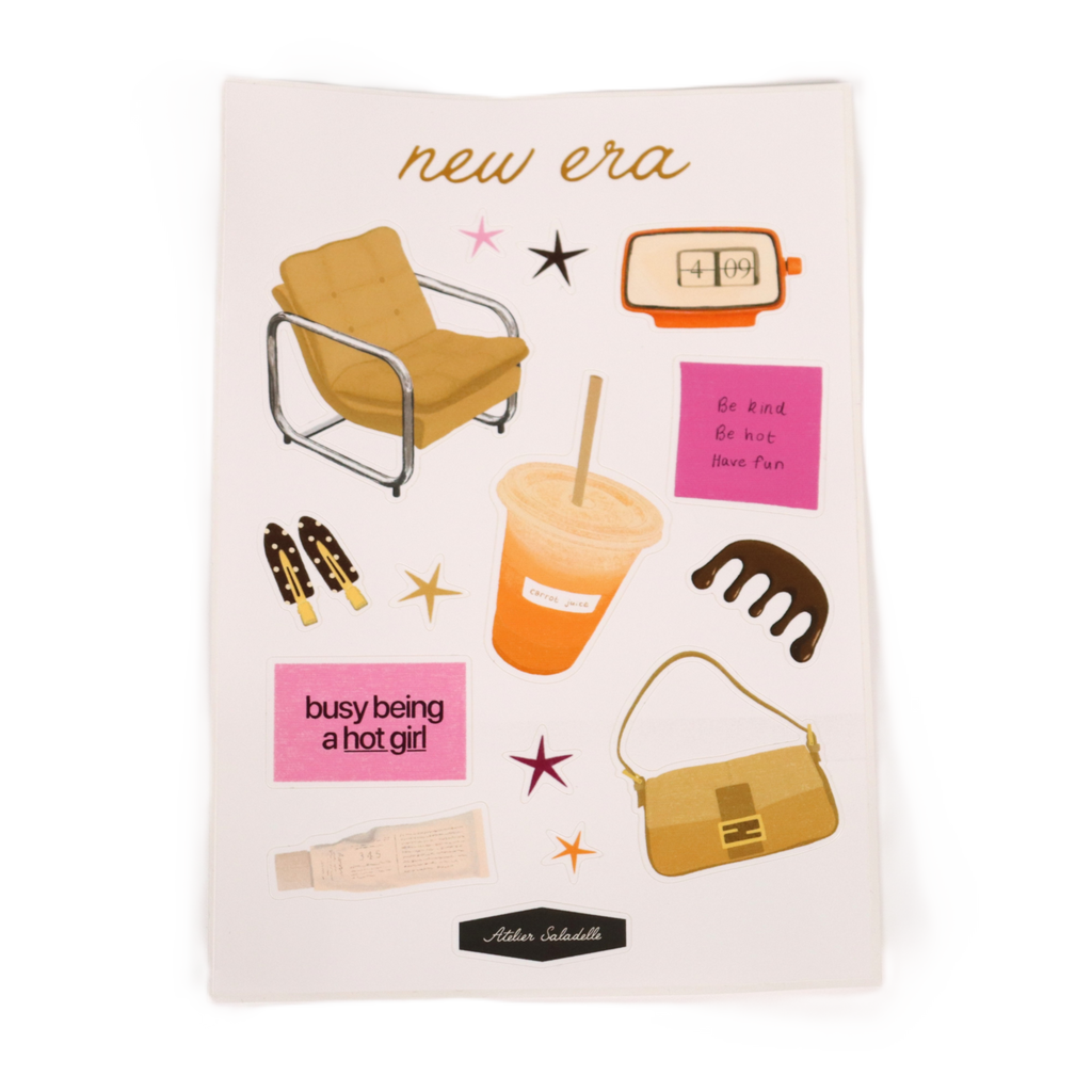 Planche de stickers "New Era" - Atelier Saladelle 💄 Atelier Saladelle