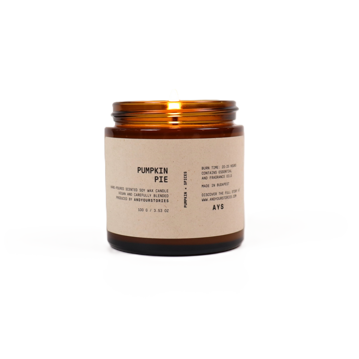 Bougie senteur Pumpkin pie - And your stories 🕯️ And your stories