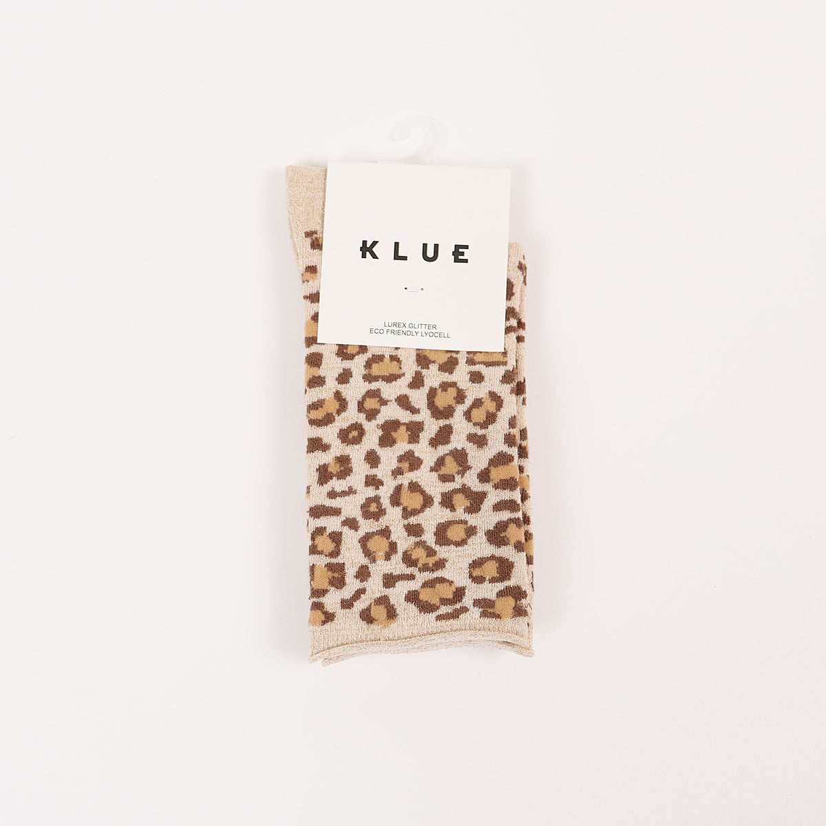 Chaussettes léopard beige glitter - Klue 🧦 Klue