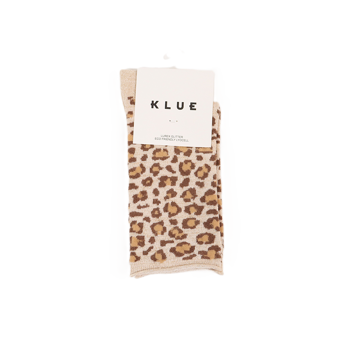 Chaussettes léopard beige glitter - Klue 🧦 Klue