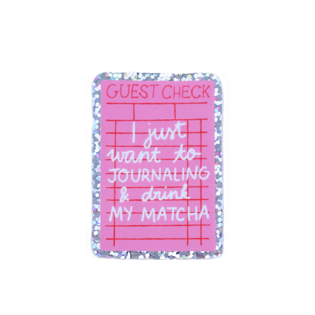 Sticker Journaling & drink Matcha 🍵 Nany Craft Shop