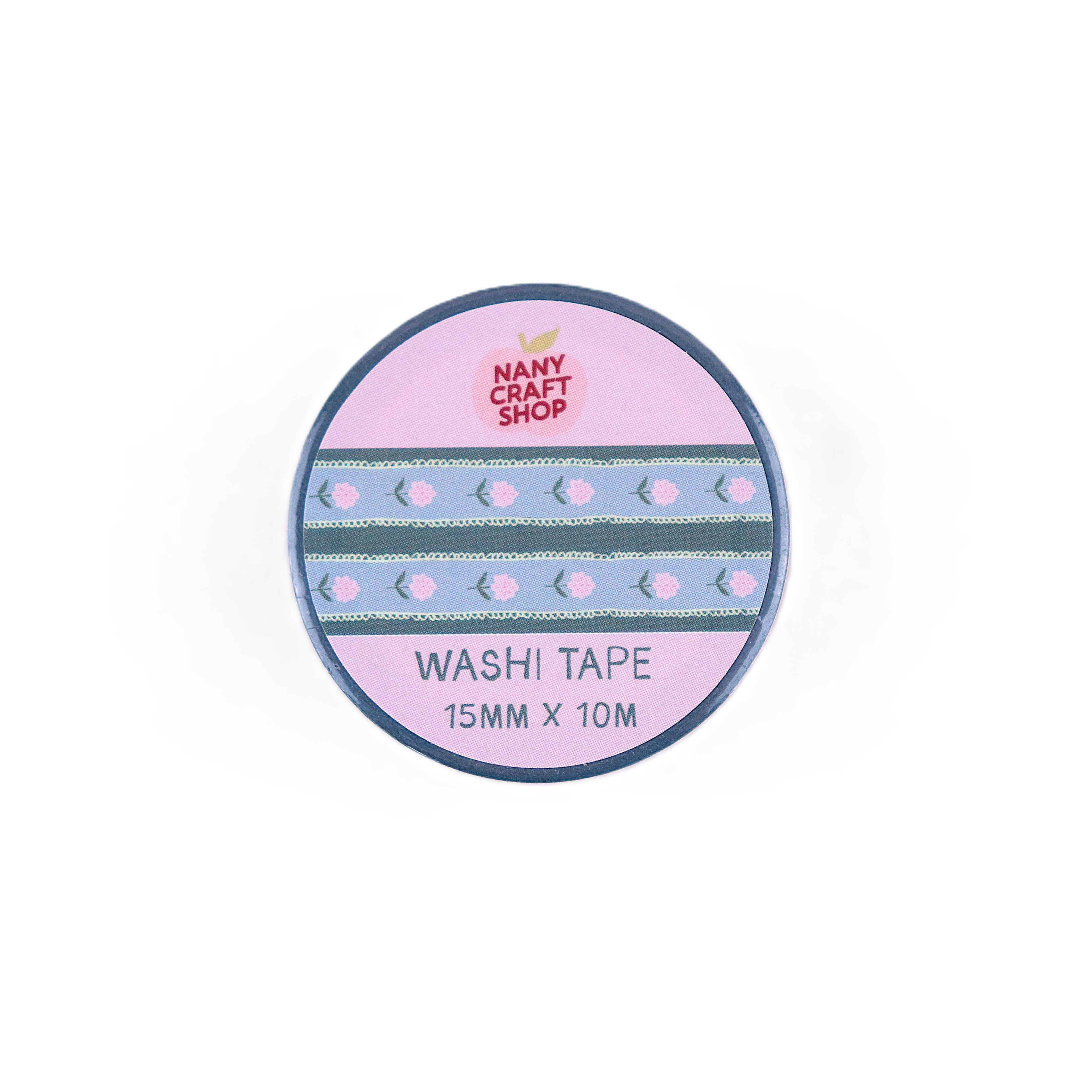 Washi tape Nany Craft Shop, motif fleurs 📒 Nany Craft Shop